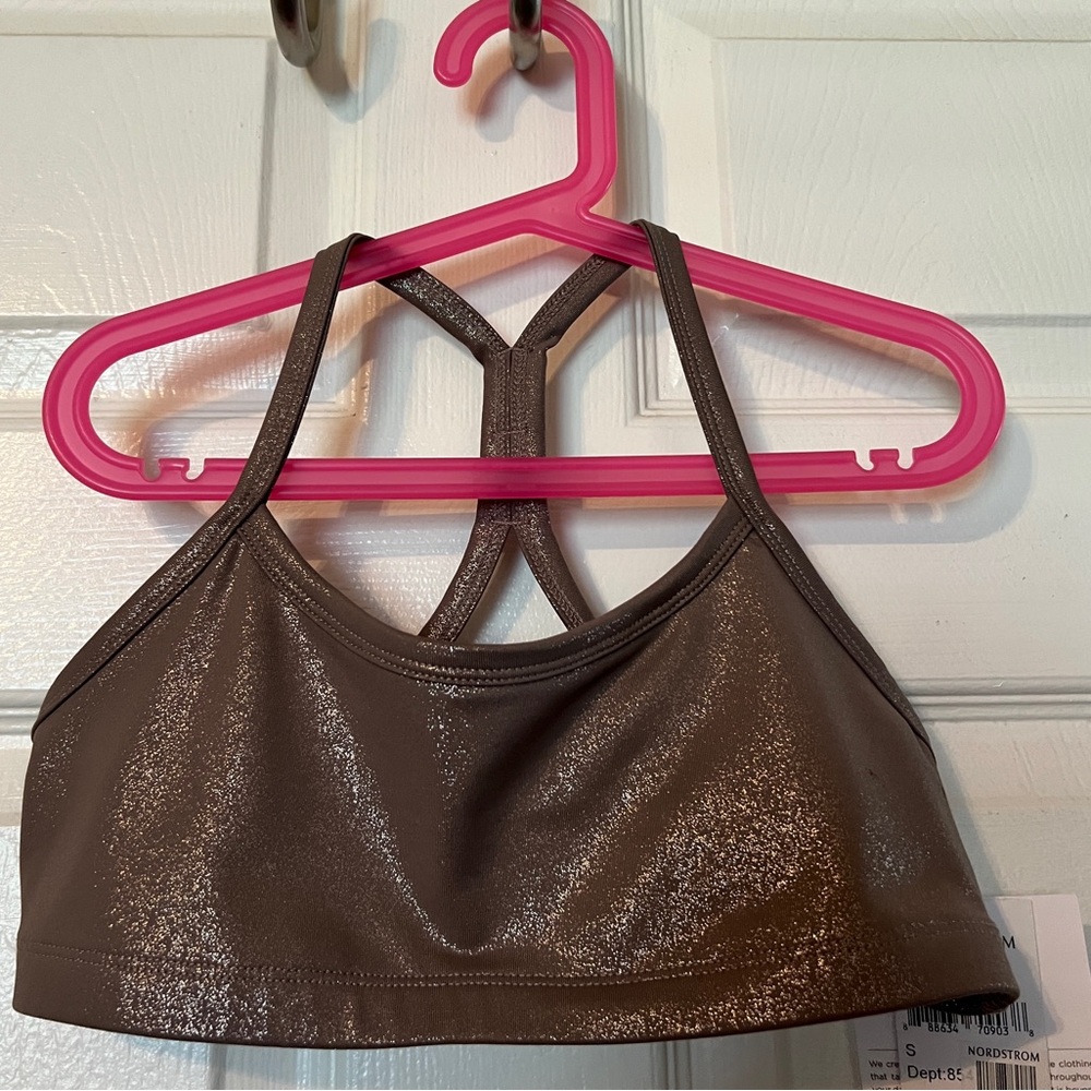 Beyond Yoga Sparkling Brown Bra